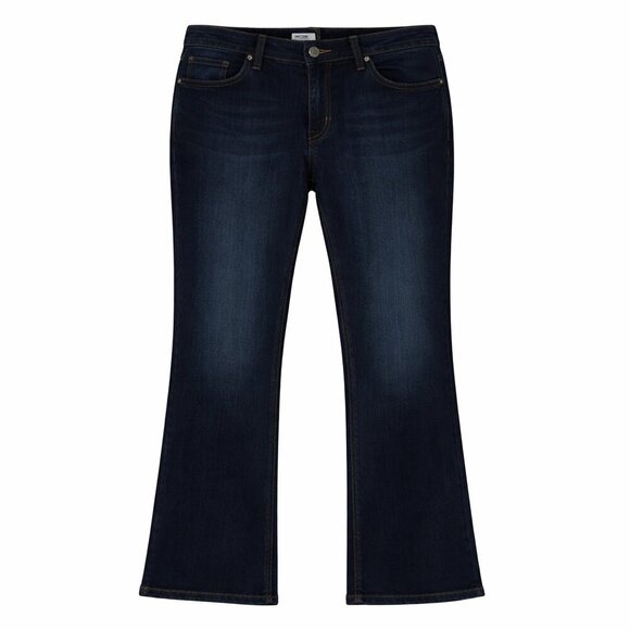 Old Navy Denim - OLD NAVY Flare High Rise Dark Wash Jeans Size 24 Plus Short
